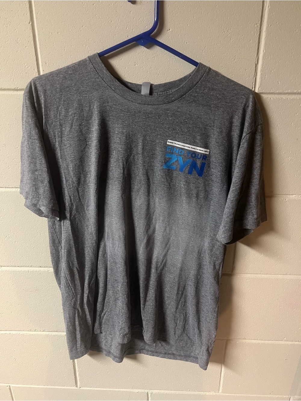 Find Your ZYN Grey Graphic T-Shirt